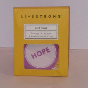 Livestrong Inspirational Gift Tags ~ Cancer Survivor Party Awareness